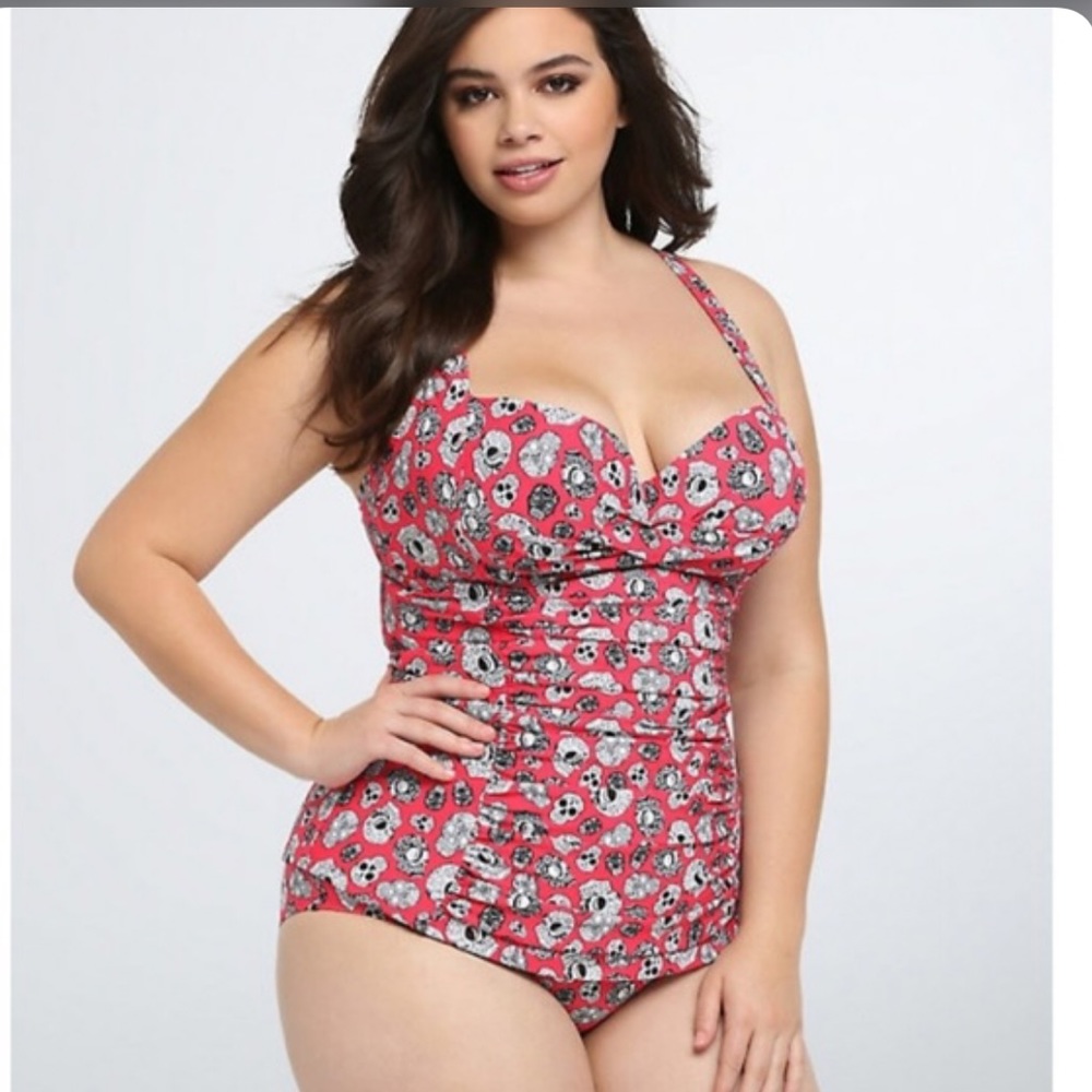 Sugar skill print Torie tankini top